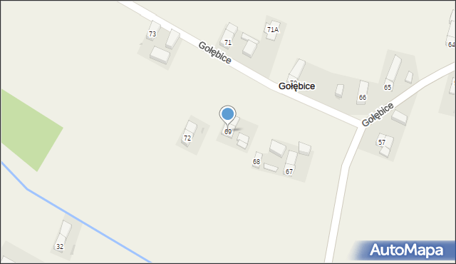 Gołębice, Gołębice, 69, mapa Gołębice