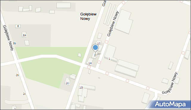 Gołębiew Nowy, Gołębiew Nowy, 1I, mapa Gołębiew Nowy