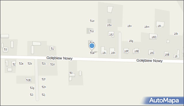 Gołębiew Nowy, Gołębiew Nowy, 51a, mapa Gołębiew Nowy