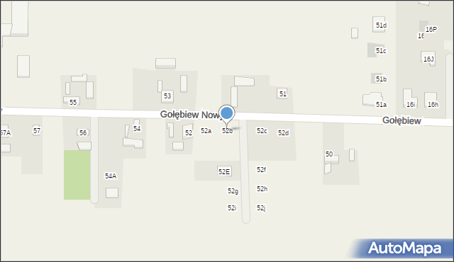 Gołębiew Nowy, Gołębiew Nowy, 52b, mapa Gołębiew Nowy