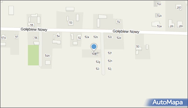 Gołębiew Nowy, Gołębiew Nowy, 52E, mapa Gołębiew Nowy