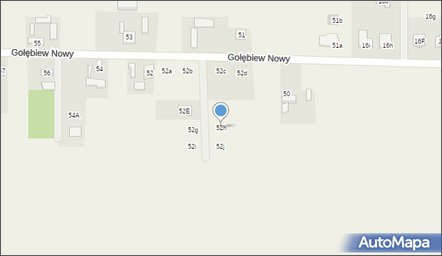 Gołębiew Nowy, Gołębiew Nowy, 52h, mapa Gołębiew Nowy