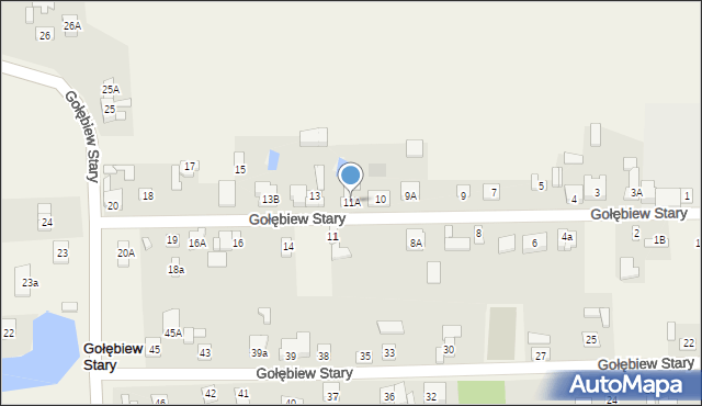 Gołębiew Stary, Gołębiew Stary, 11A, mapa Gołębiew Stary