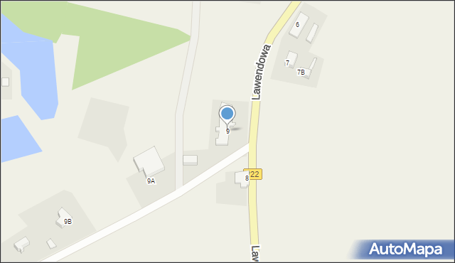 Gołębiewo Średnie, Gołębiewo Średnie, 9, mapa Gołębiewo Średnie