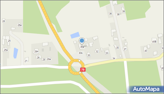 Gołębiów, Gołębiów, 30a, mapa Gołębiów