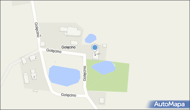 Golęcino, Golęcino, 4, mapa Golęcino