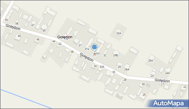 Golędzin, Golędzin, 35, mapa Golędzin