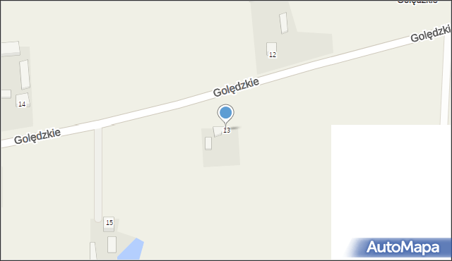 Golędzkie, Golędzkie, 13, mapa Golędzkie