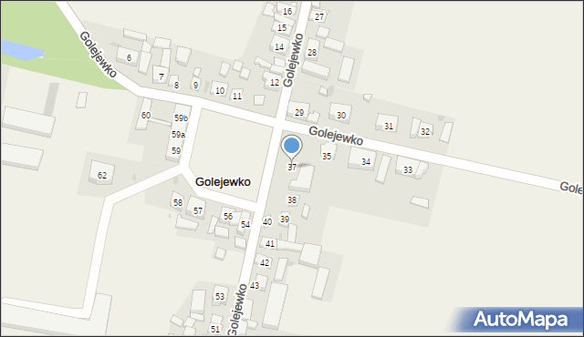 Golejewko, Golejewko, 37, mapa Golejewko