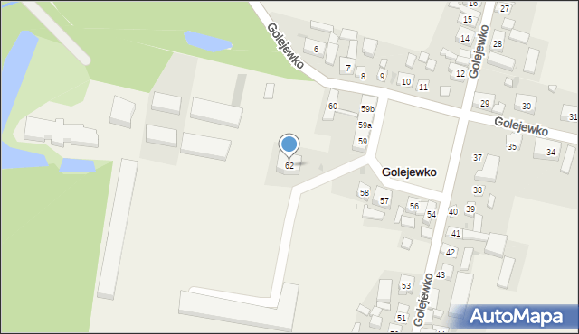 Golejewko, Golejewko, 62, mapa Golejewko