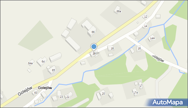 Golejów, Golejów, 19, mapa Golejów