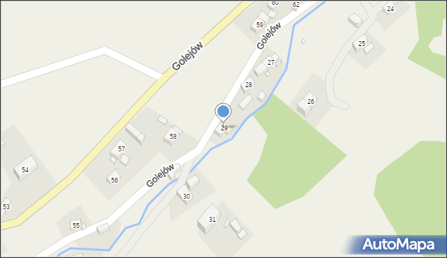 Golejów, Golejów, 29, mapa Golejów