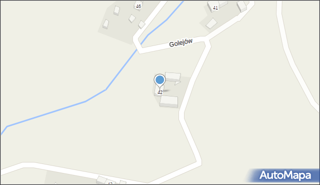 Golejów, Golejów, 42, mapa Golejów