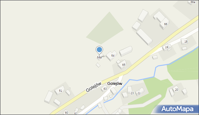 Golejów, Golejów, 64a, mapa Golejów