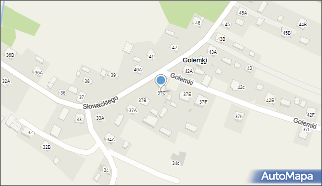 Golemki, Golemki, 37C, mapa Golemki