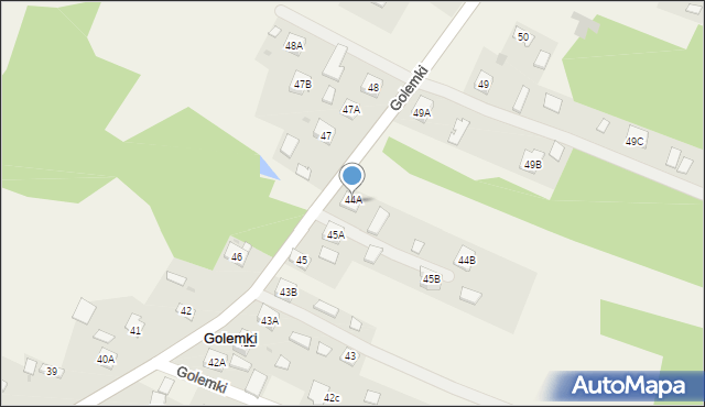 Golemki, Golemki, 44A, mapa Golemki