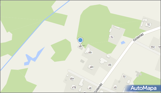 Golemki, Golemki, 48l, mapa Golemki