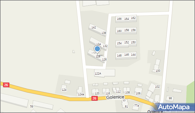 Golenice, Golenice, 128, mapa Golenice