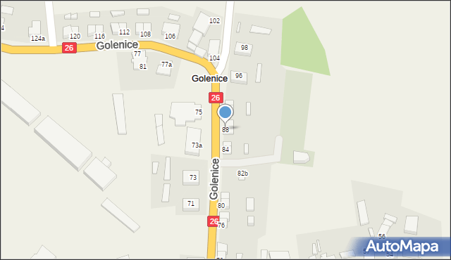 Golenice, Golenice, 88, mapa Golenice