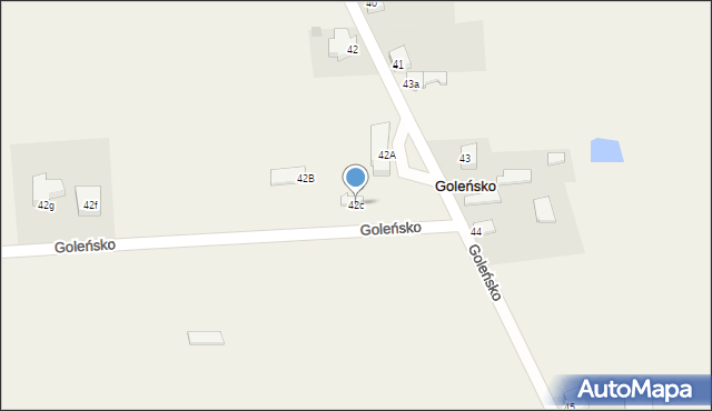 Goleńsko, Goleńsko, 42c, mapa Goleńsko
