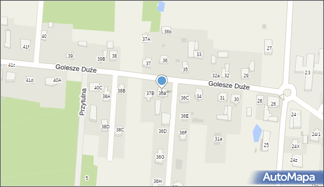 Golesze Duże, Golesze Duże, 36a, mapa Golesze Duże