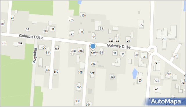 Golesze Duże, Golesze Duże, 36C, mapa Golesze Duże