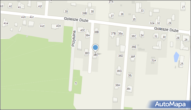 Golesze Duże, Golesze Duże, 38C, mapa Golesze Duże