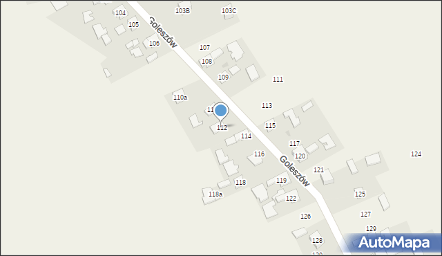 Goleszów, Goleszów, 112, mapa Goleszów