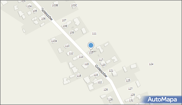 Goleszów, Goleszów, 115, mapa Goleszów