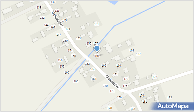 Goleszów, Goleszów, 161, mapa Goleszów