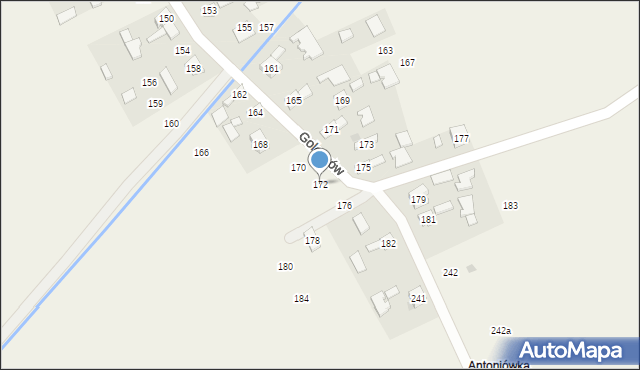 Goleszów, Goleszów, 172, mapa Goleszów