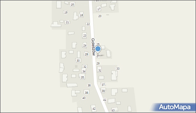 Goleszów, Goleszów, 27, mapa Goleszów