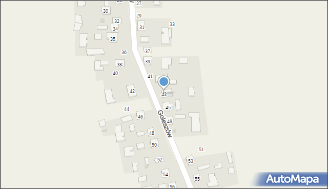 Goleszów, Goleszów, 43, mapa Goleszów