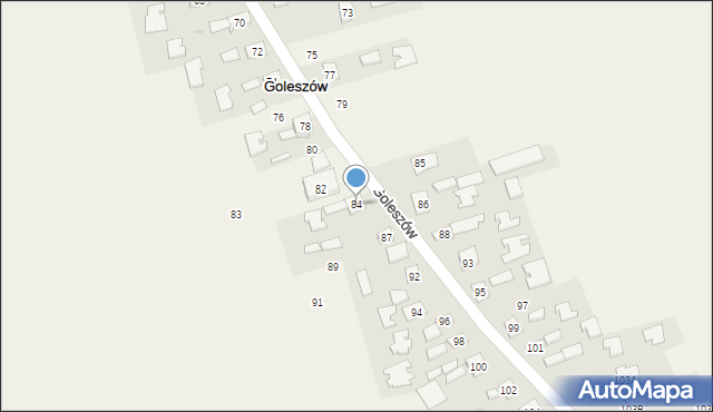 Goleszów, Goleszów, 84, mapa Goleszów