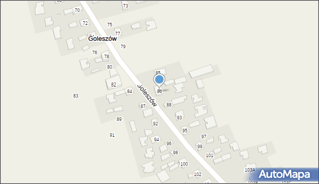 Goleszów, Goleszów, 86, mapa Goleszów