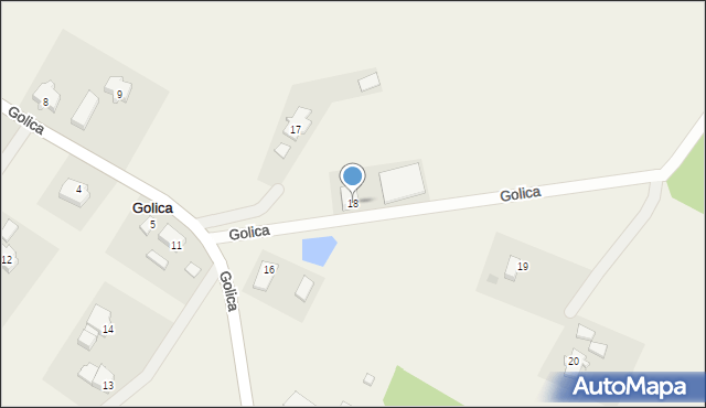 Golica, Golica, 18, mapa Golica