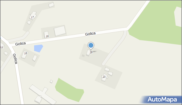 Golica, Golica, 19, mapa Golica