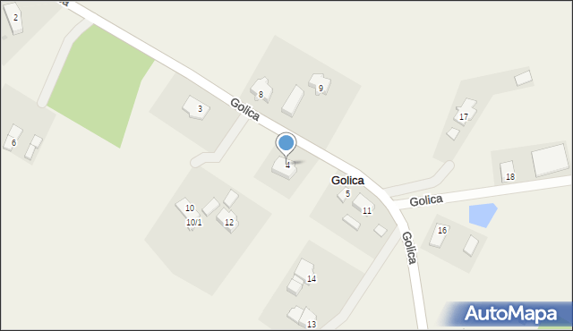 Golica, Golica, 4, mapa Golica
