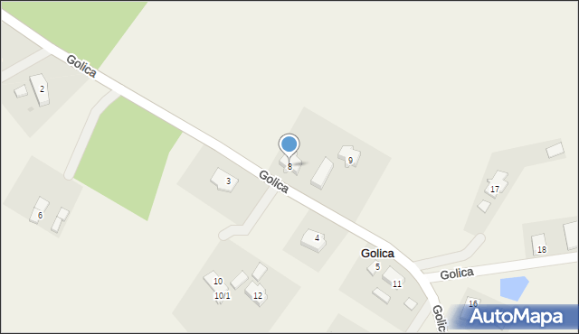 Golica, Golica, 8, mapa Golica