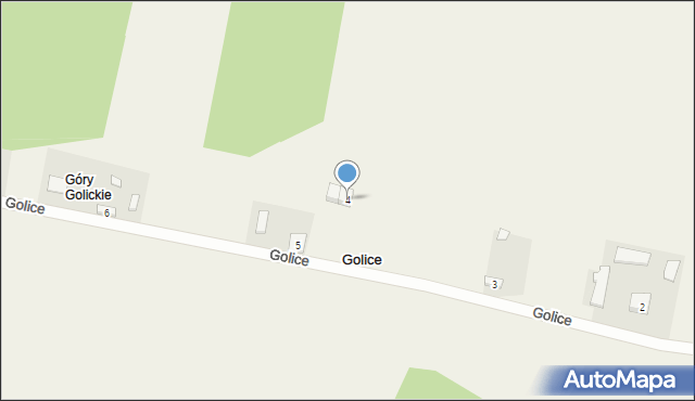 Golice, Golice, 4, mapa Golice