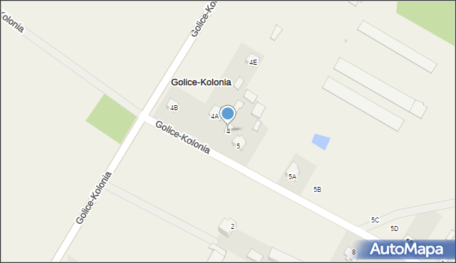 Golice-Kolonia, Golice-Kolonia, 4, mapa Golice-Kolonia