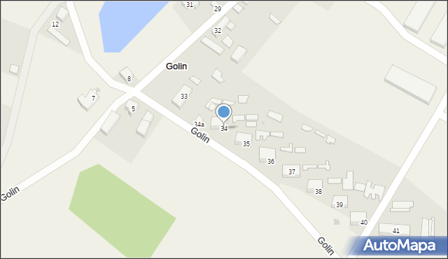 Golin, Golin, 34, mapa Golin