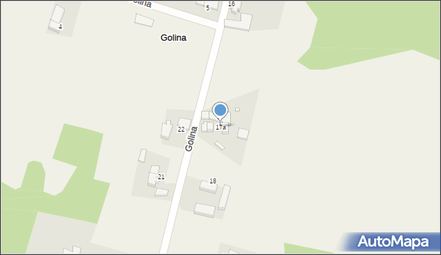 Golina, Golina, 17a, mapa Golina