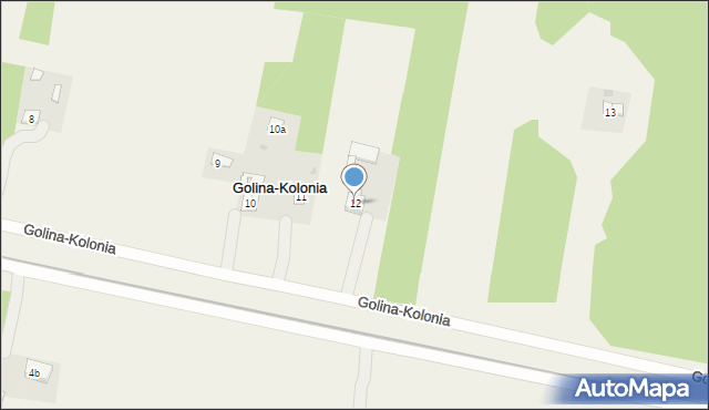 Golina-Kolonia, Golina-Kolonia, 12, mapa Golina-Kolonia