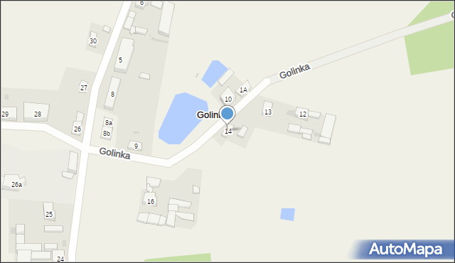 Golinka, Golinka, 14, mapa Golinka