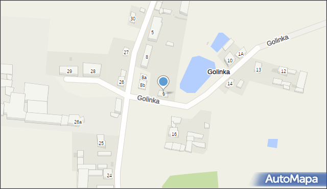 Golinka, Golinka, 9, mapa Golinka