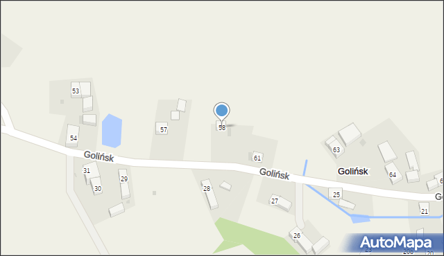 Golińsk, Golińsk, 58, mapa Golińsk