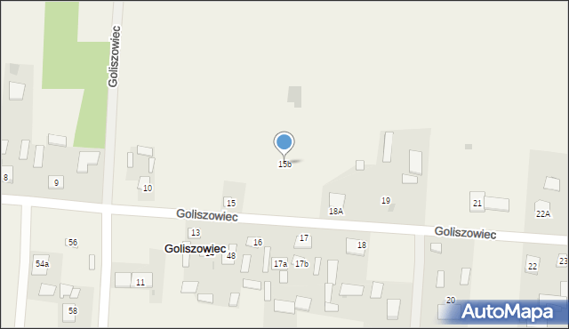 Goliszowiec, Goliszowiec, 15b, mapa Goliszowiec