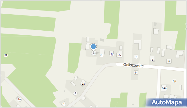 Goliszowiec, Goliszowiec, 4, mapa Goliszowiec