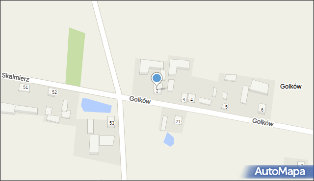 Golków, Golków, 2, mapa Golków